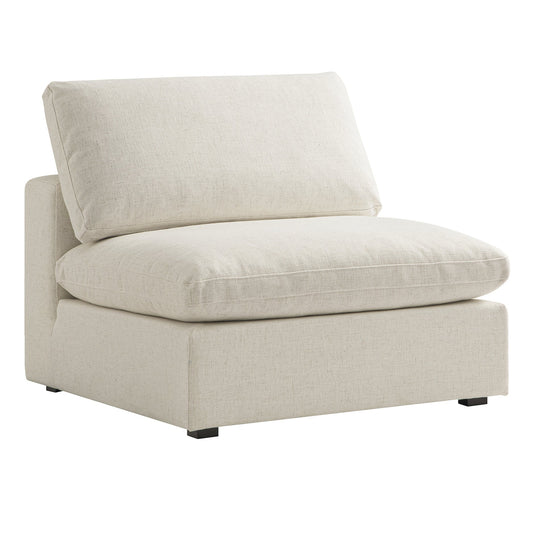 Canapé modulable Lutyens en lin mélangé beige, assise sans accoudoirs