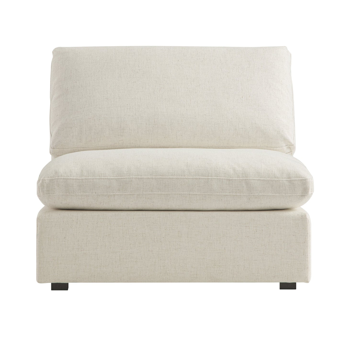 Canapé modulable Lutyens en lin mélangé beige, assise sans accoudoirs