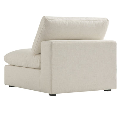 Canapé modulable Lutyens en lin mélangé beige, assise sans accoudoirs