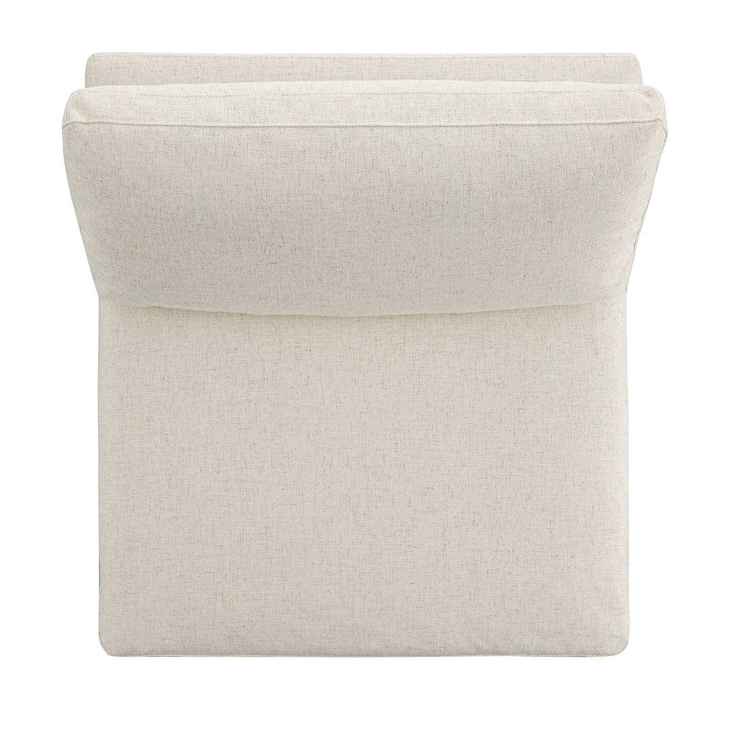 Canapé modulable Lutyens en lin mélangé beige, assise sans accoudoirs