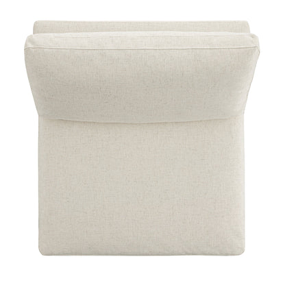 Canapé modulable Lutyens en lin mélangé beige, assise sans accoudoirs