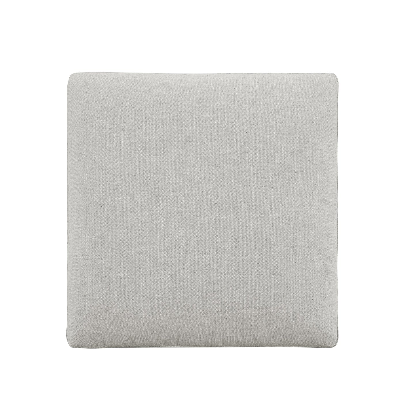 Canapé modulable et tabouret Lutyens en mélange de lin gris clair