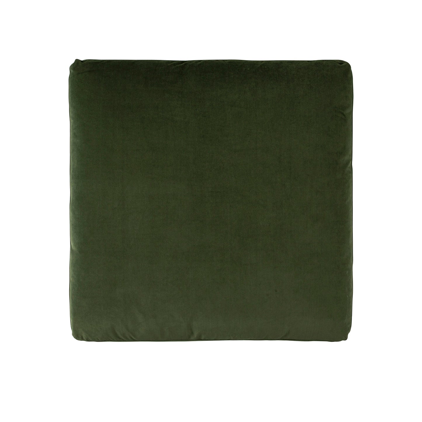Canapé modulable en velours vert mousse Lutyens, tabouret