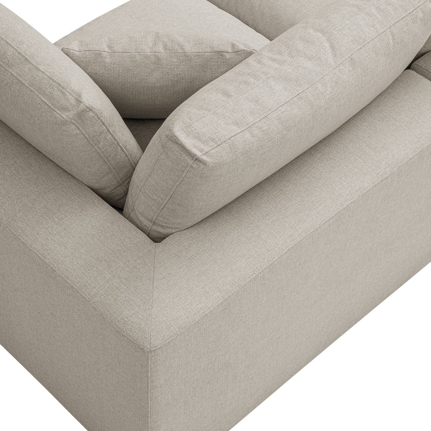 Canapé modulaire en tissu tissé avoine Lutyens, 2 pièces