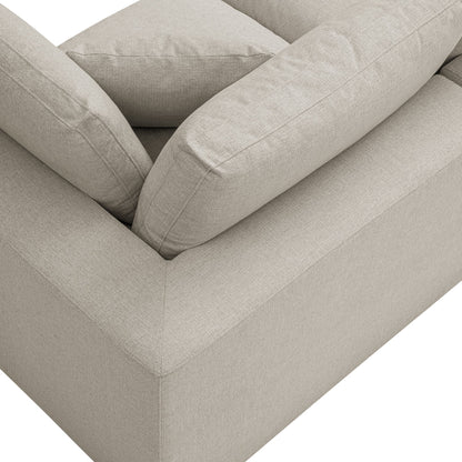 Canapé modulaire en tissu tissé avoine Lutyens, 2 pièces