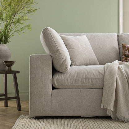 Canapé modulaire en tissu tissé avoine Lutyens, 2 pièces