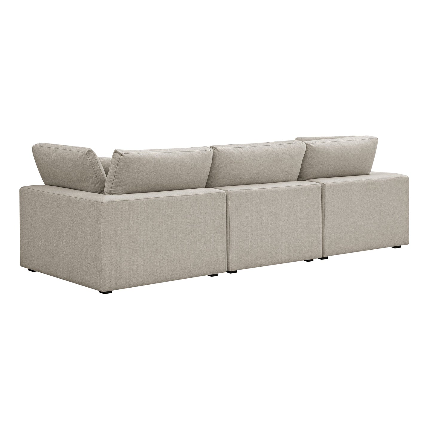 Canapé modulaire en tissu tissé avoine Lutyens, 3 pièces