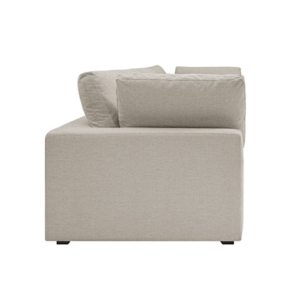 Canapé modulaire en tissu tissé avoine Lutyens, 4 pièces