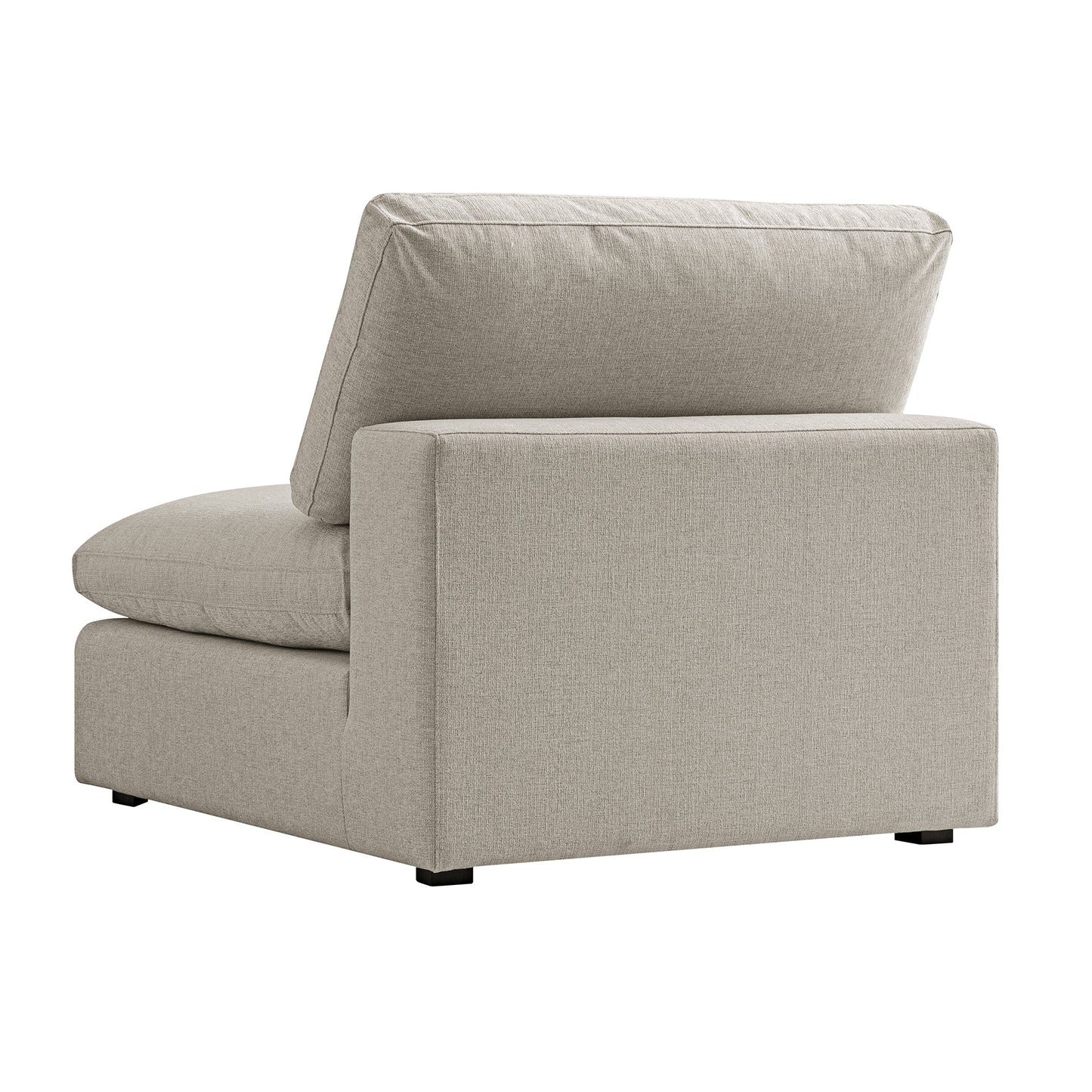 Canapé modulaire en tissu tissé avoine Lutyens, assise sans accoudoirs