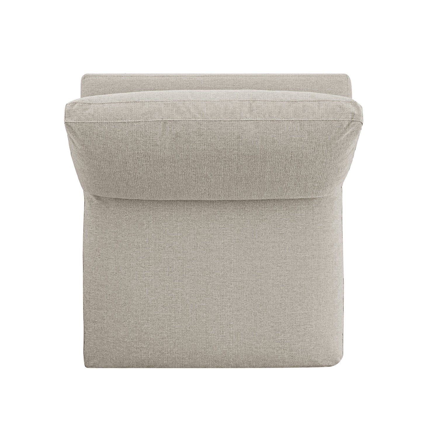 Canapé modulaire en tissu tissé avoine Lutyens, assise sans accoudoirs