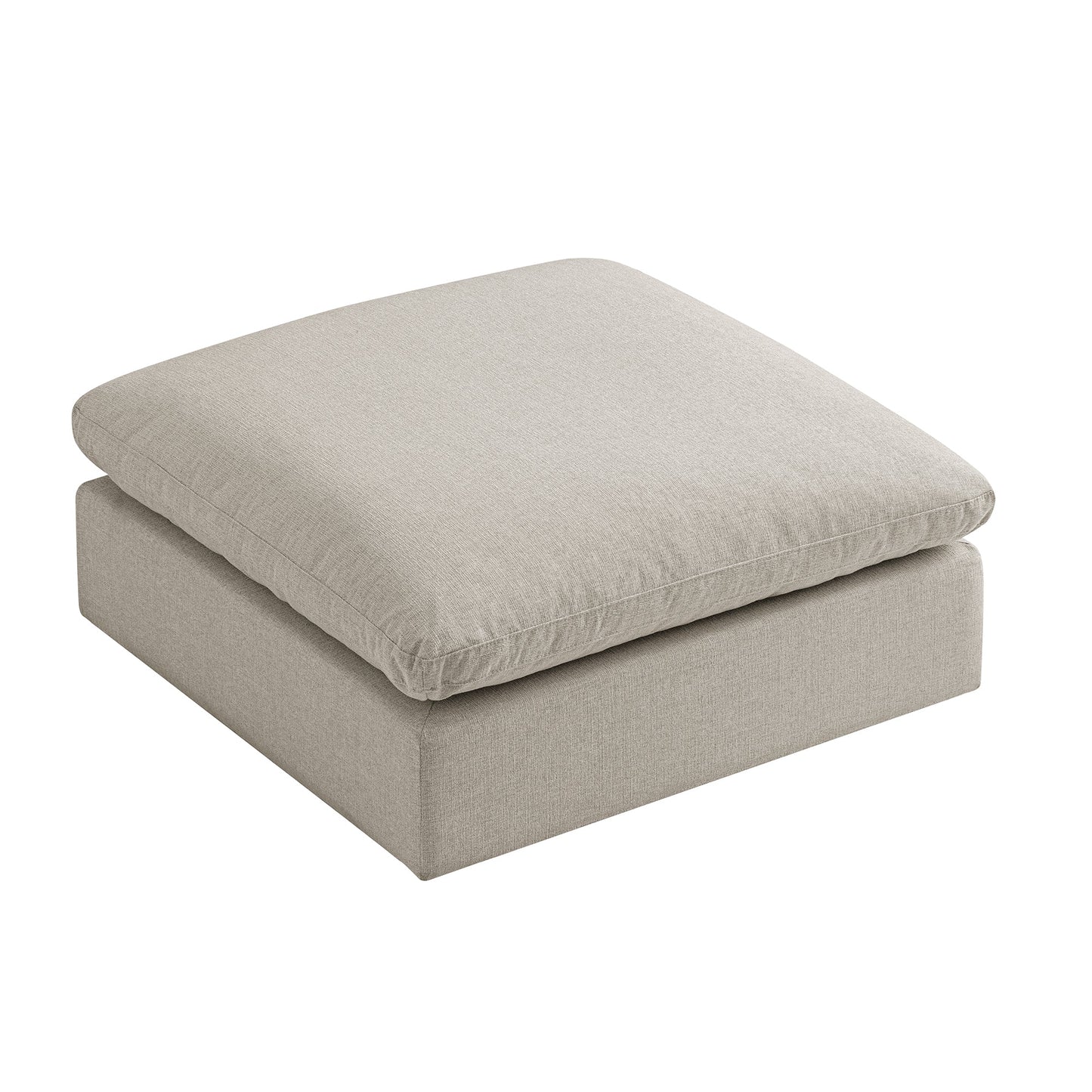 Canapé modulaire et tabouret en tissu tissé avoine Lutyens