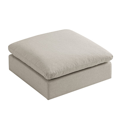 Canapé modulaire et tabouret en tissu tissé avoine Lutyens