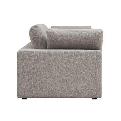Canapé modulaire Lutyens Taupe Boucle, 2 pièces