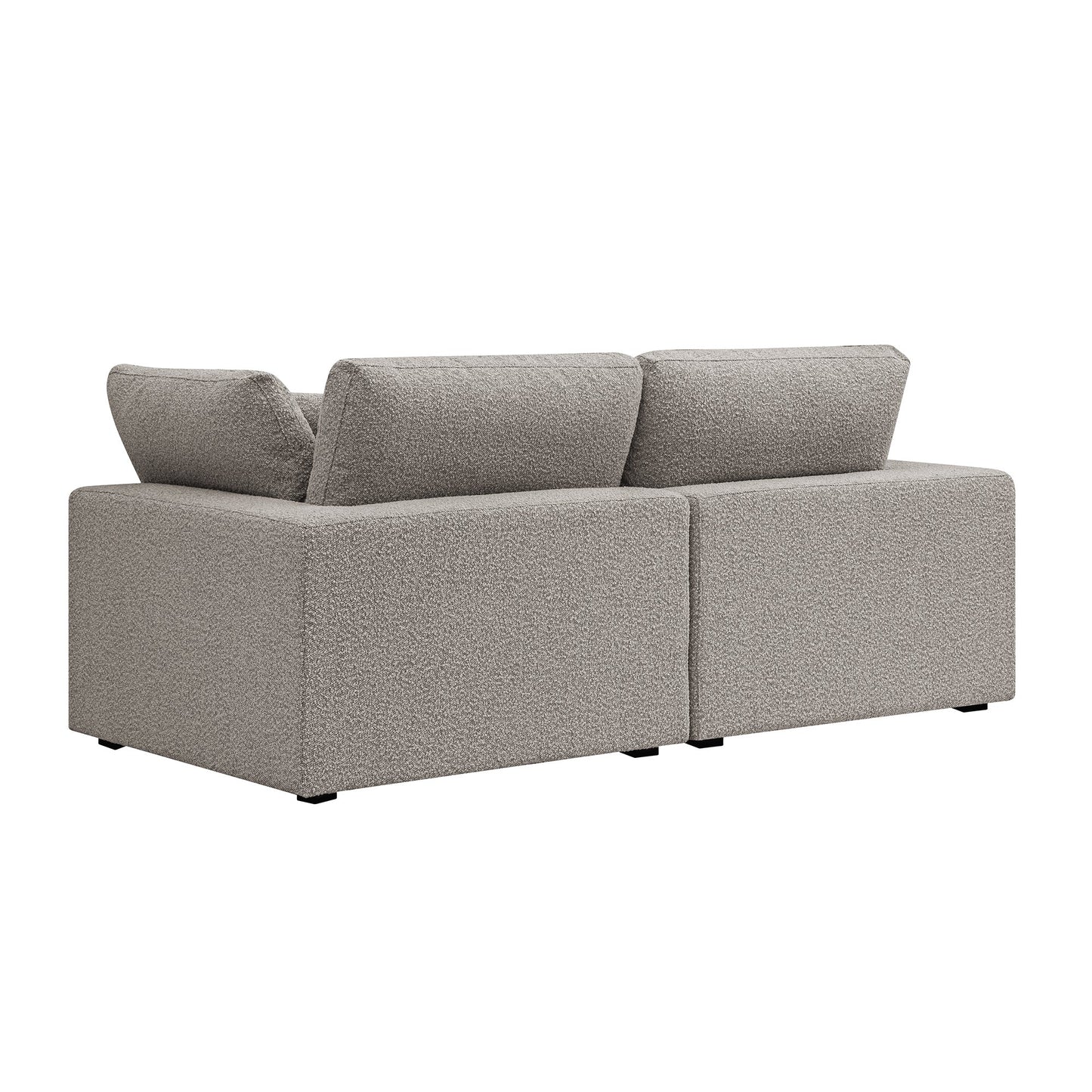 Canapé modulaire Lutyens Taupe Boucle, 2 pièces