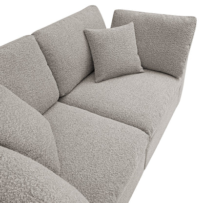 Canapé modulaire Lutyens Taupe Boucle, 2 pièces