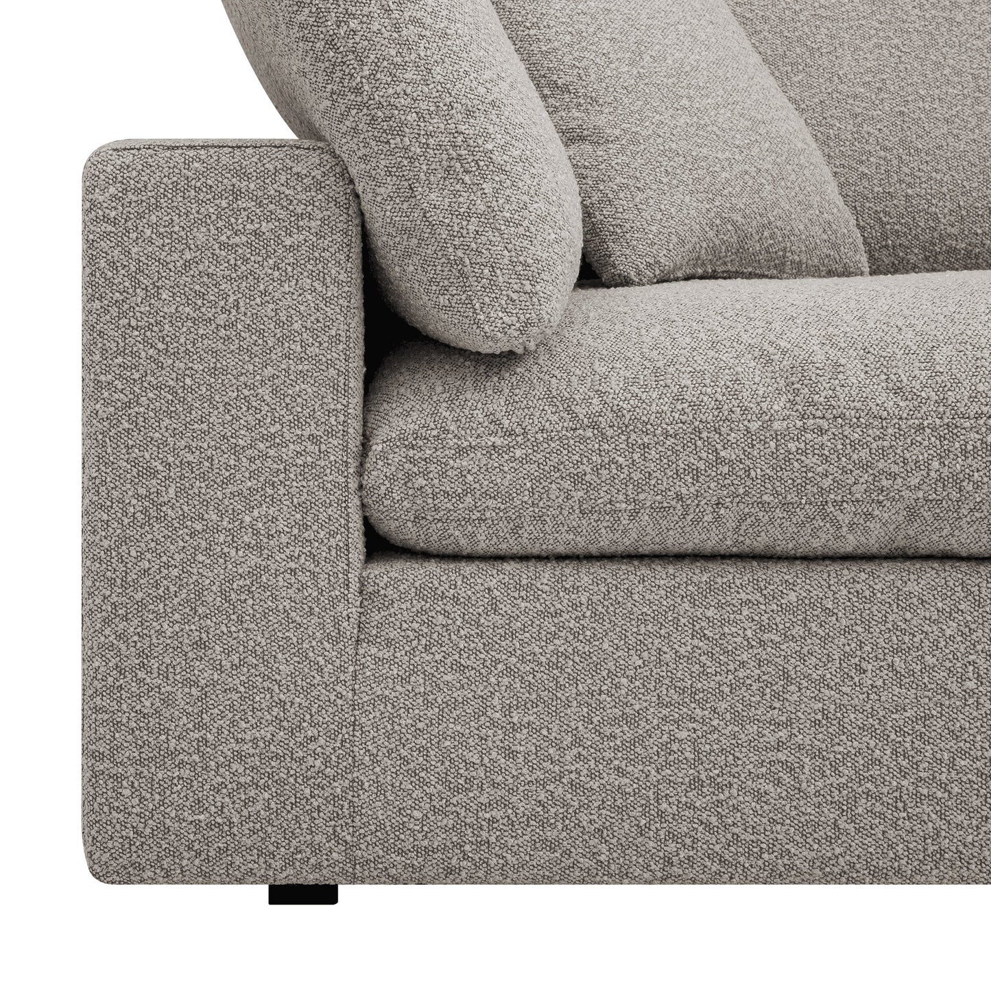 Canapé modulaire Lutyens Taupe Boucle, 2 pièces