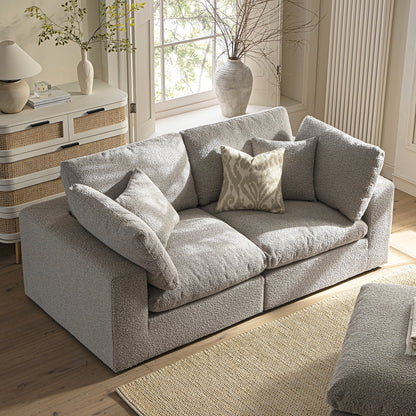 Canapé modulaire Lutyens Taupe Boucle, 2 pièces