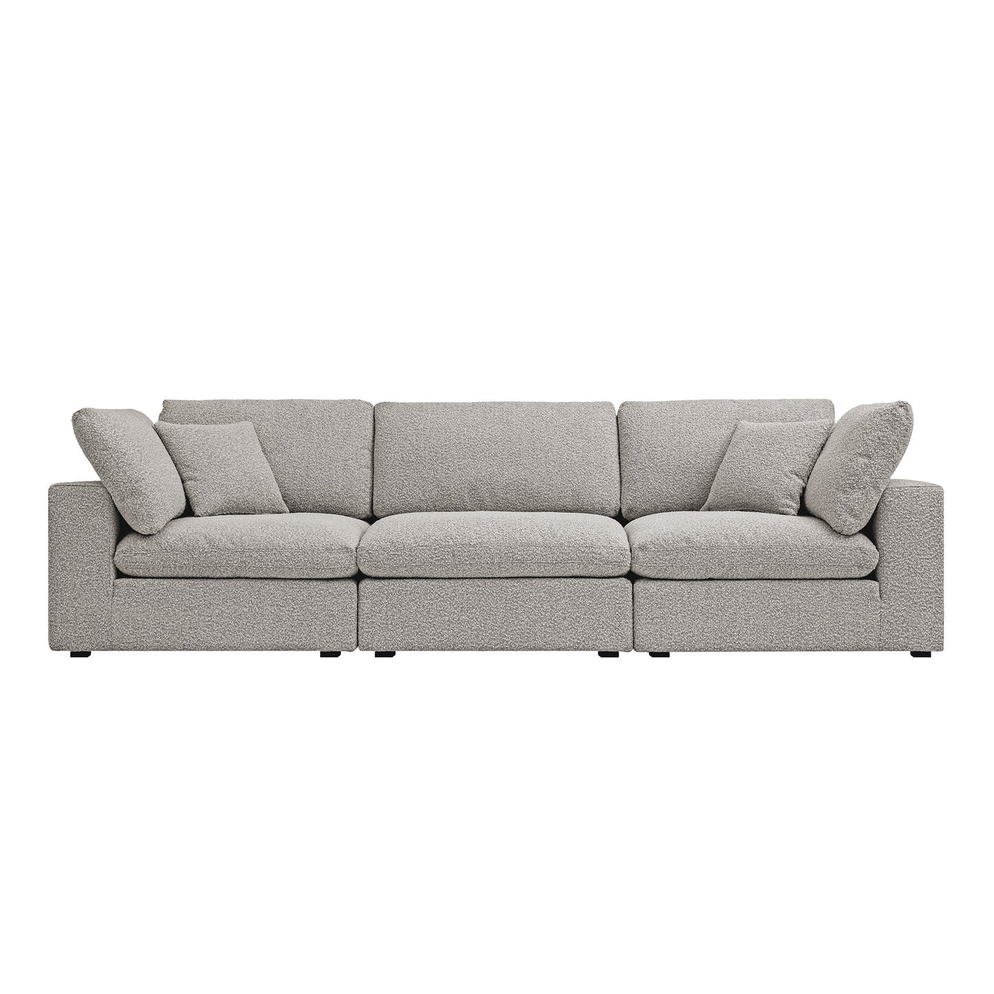 Canapé modulaire Lutyens Taupe Boucle, 3 pièces