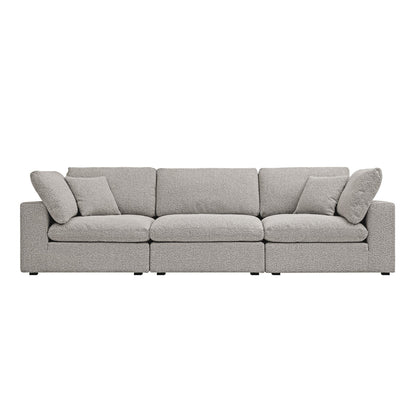 Canapé modulaire Lutyens Taupe Boucle, 3 pièces