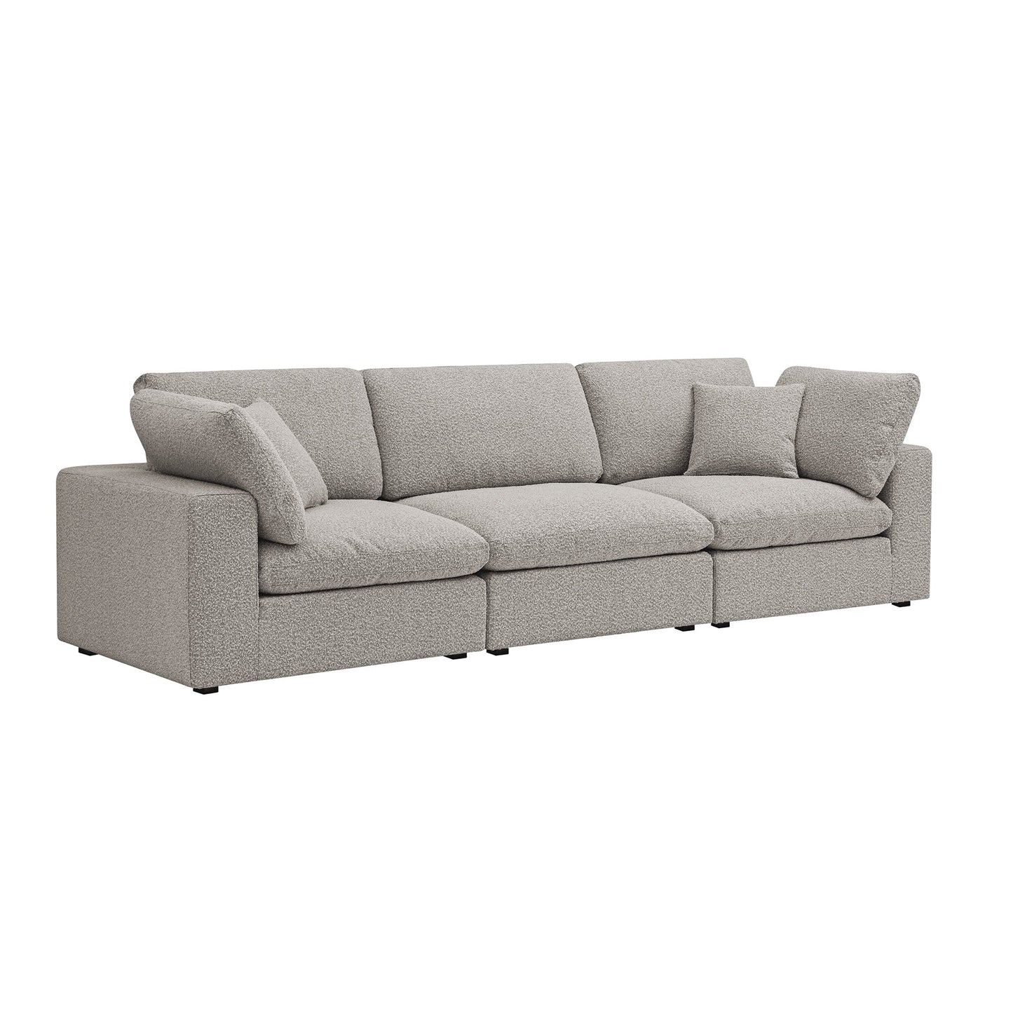 Canapé modulaire Lutyens Taupe Boucle, 3 pièces