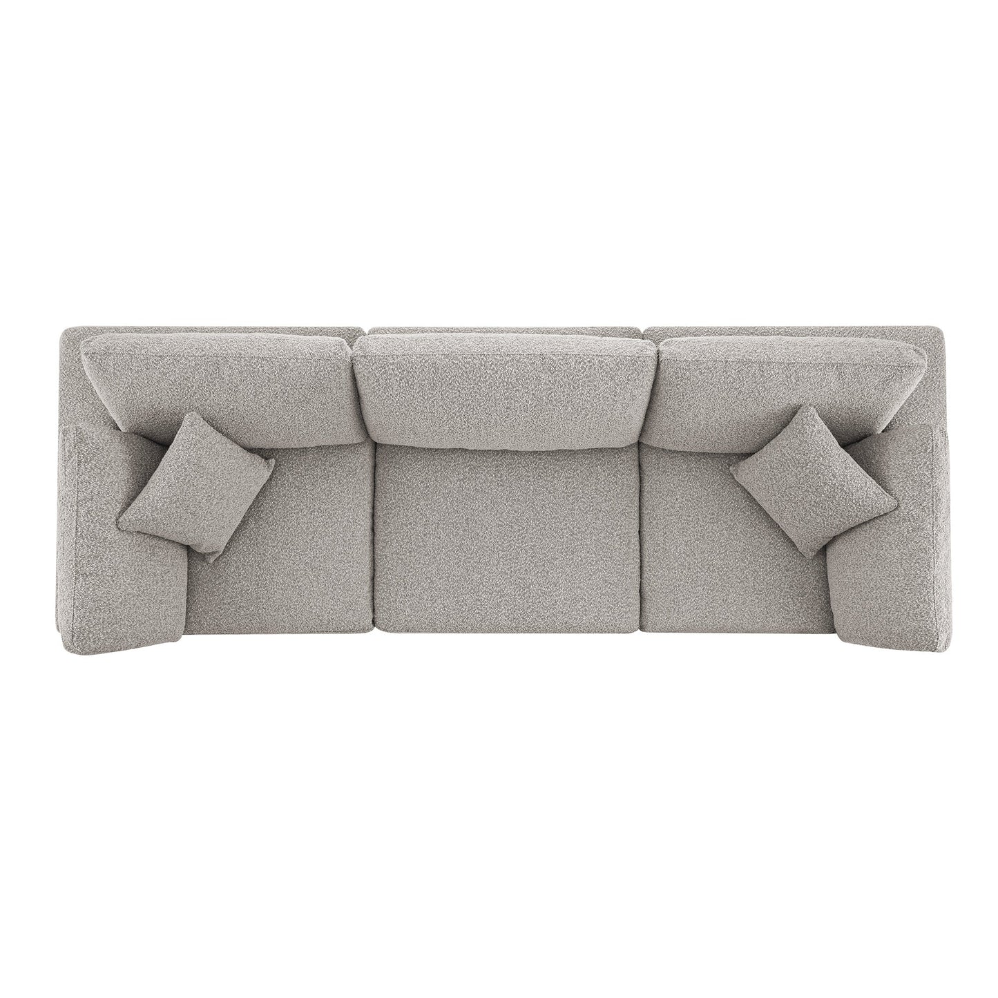 Canapé modulaire Lutyens Taupe Boucle, 3 pièces
