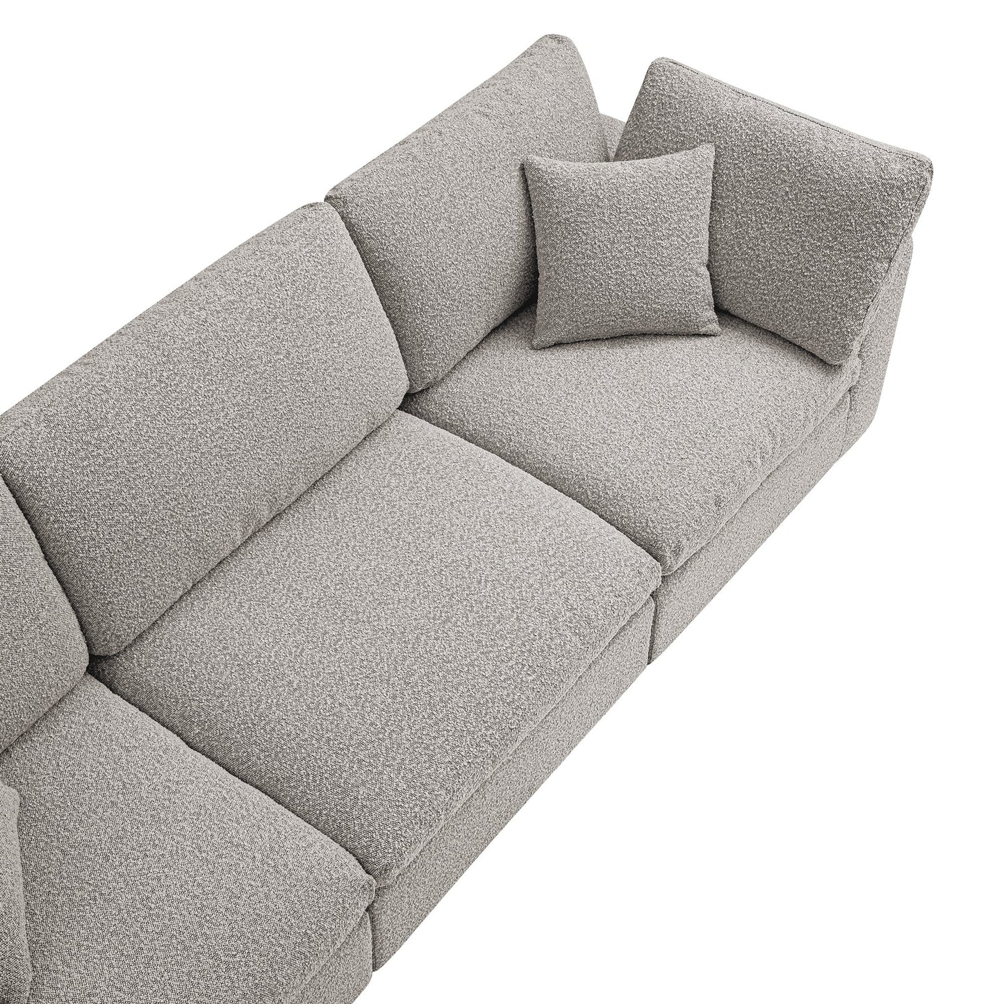Canapé modulaire Lutyens Taupe Boucle, 3 pièces
