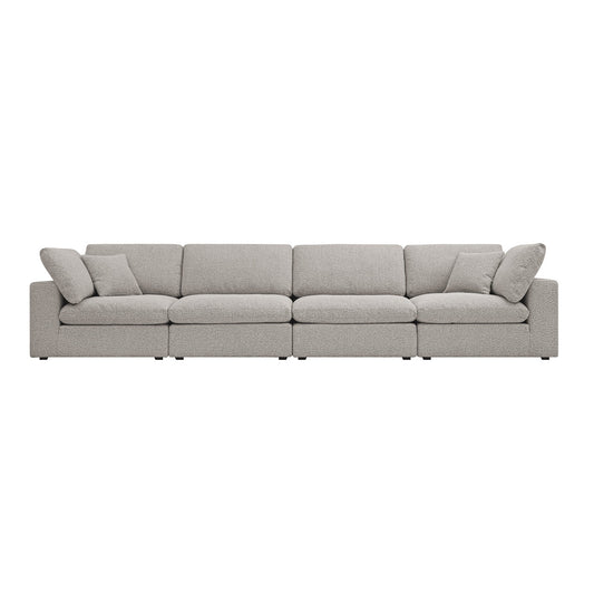 Canapé modulaire Lutyens Taupe Boucle, 4 pièces