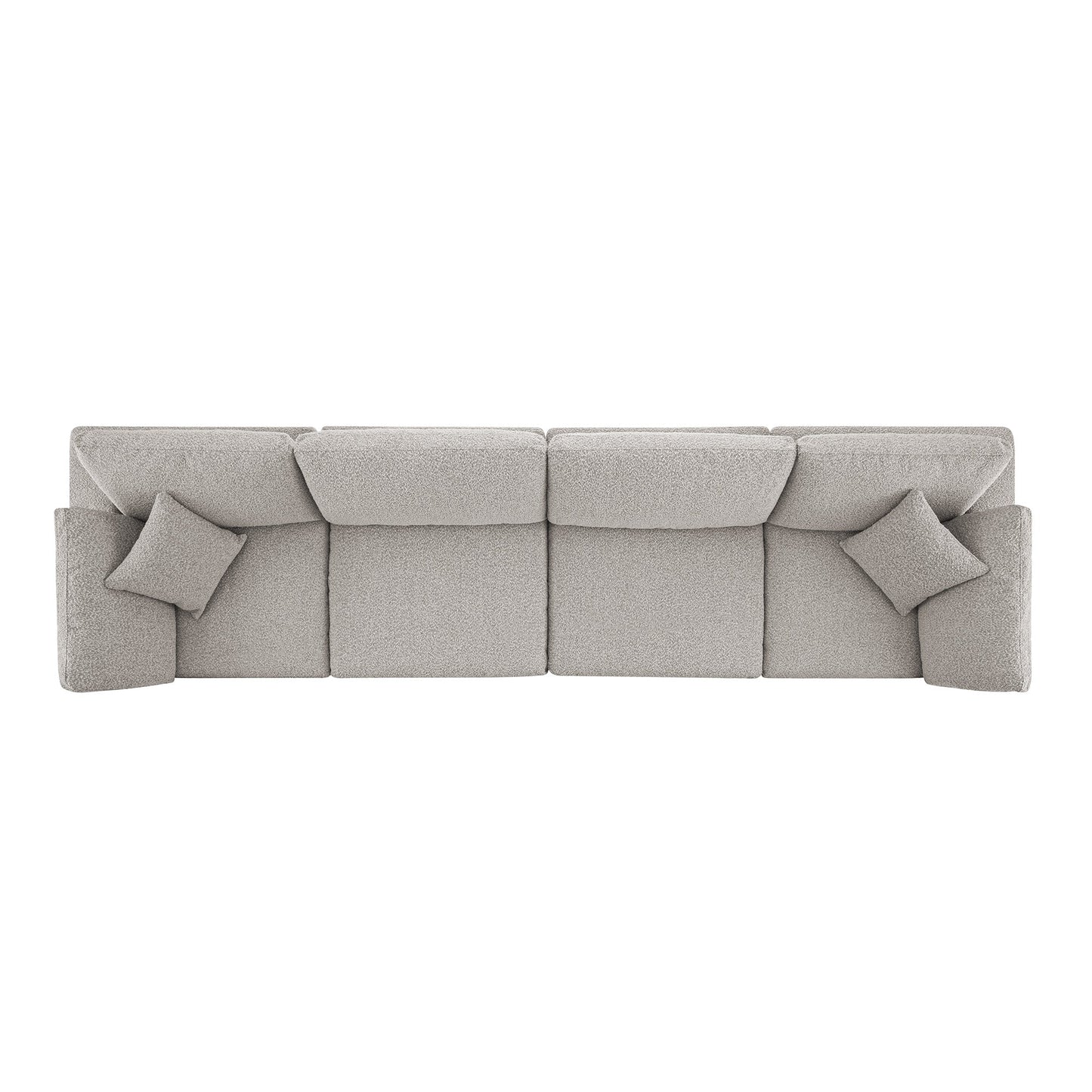 Canapé modulaire Lutyens Taupe Boucle, 4 pièces