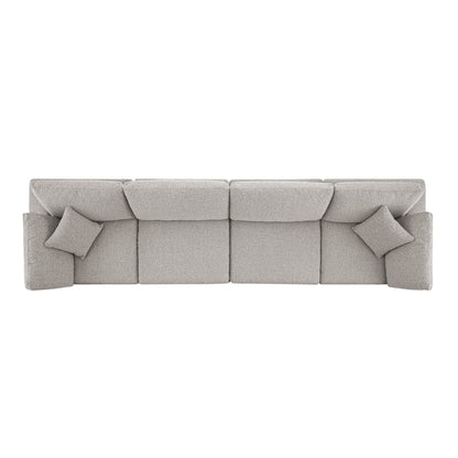 Canapé modulaire Lutyens Taupe Boucle, 4 pièces