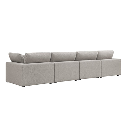 Canapé modulaire Lutyens Taupe Boucle, 4 pièces