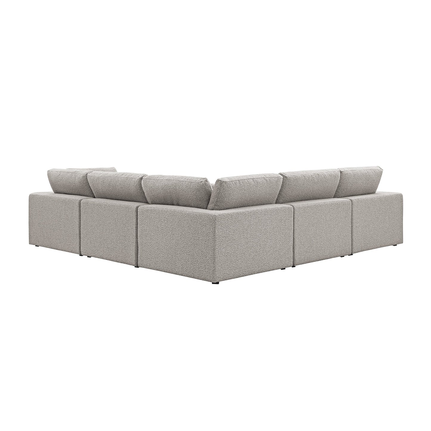 Canapé modulaire Lutyens Taupe Boucle, ensemble d'angle 5 pièces