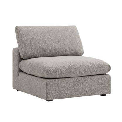 Canapé modulable Lutyens Taupe Boucle, assise sans accoudoirs