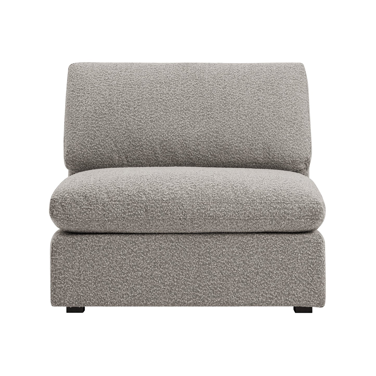 Canapé modulable Lutyens Taupe Boucle, assise sans accoudoirs