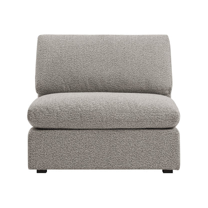 Canapé modulable Lutyens Taupe Boucle, assise sans accoudoirs