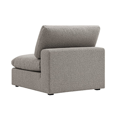 Canapé modulable Lutyens Taupe Boucle, assise sans accoudoirs
