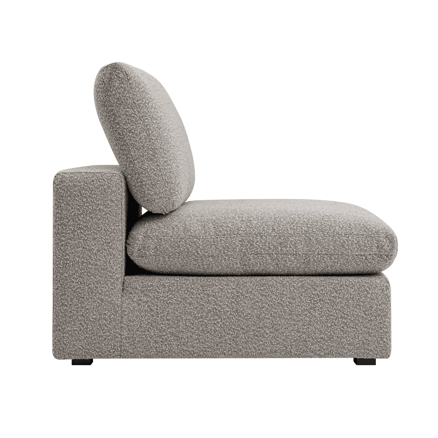 Canapé modulable Lutyens Taupe Boucle, assise sans accoudoirs