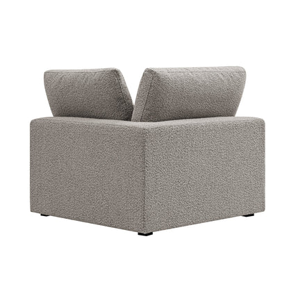 Canapé modulable Lutyens Taupe Boucle, unité d'angle