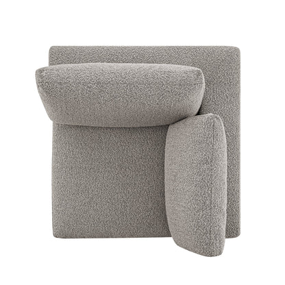 Canapé modulable Lutyens Taupe Boucle, unité d'angle
