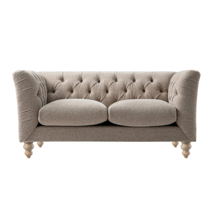 Canapé 2 places Ashby Chesterfield, chenille taupe