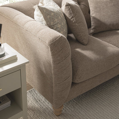Canapé 2 places Ashby Chesterfield, chenille taupe
