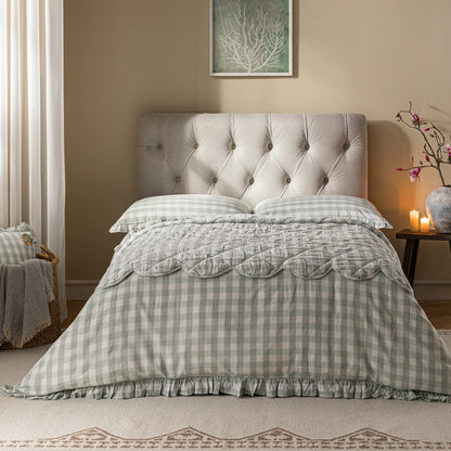 Petit lit double rabattable Portland avec boutons, ottoman, tissu tissé beige