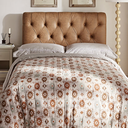 Petit lit double rabattable Portland avec boutons, ottoman, simili-daim beige