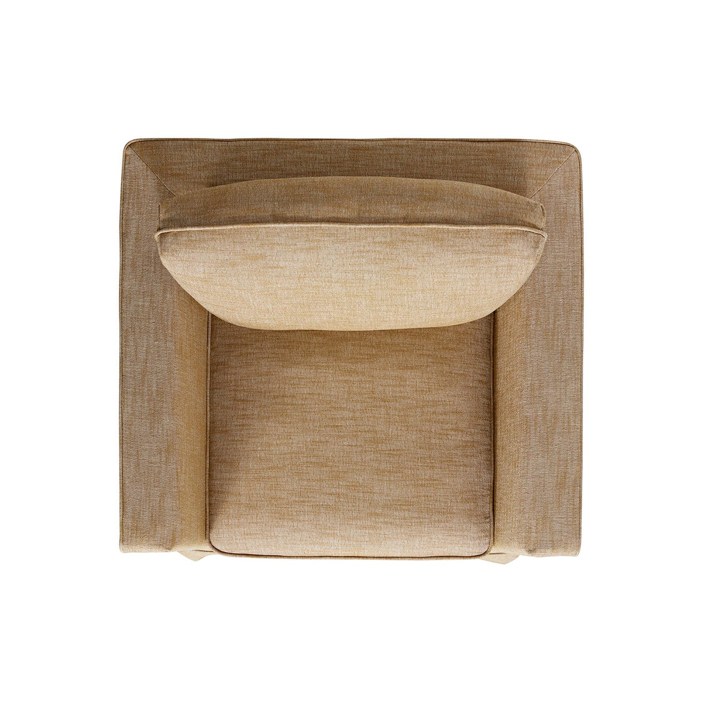 Fauteuil à jupe Fitz, mélange de lin abricot