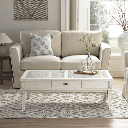 Canapé 2 places Fitz avec jupe, mélange de lin couleur avoine