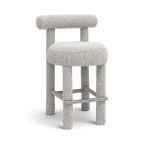 Tabouret de comptoir Arch Boucle noir et blanc