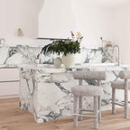 Tabouret de comptoir Arch Boucle noir et blanc