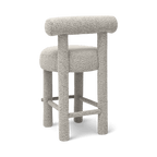 Tabouret de comptoir Arch Boucle noir et blanc