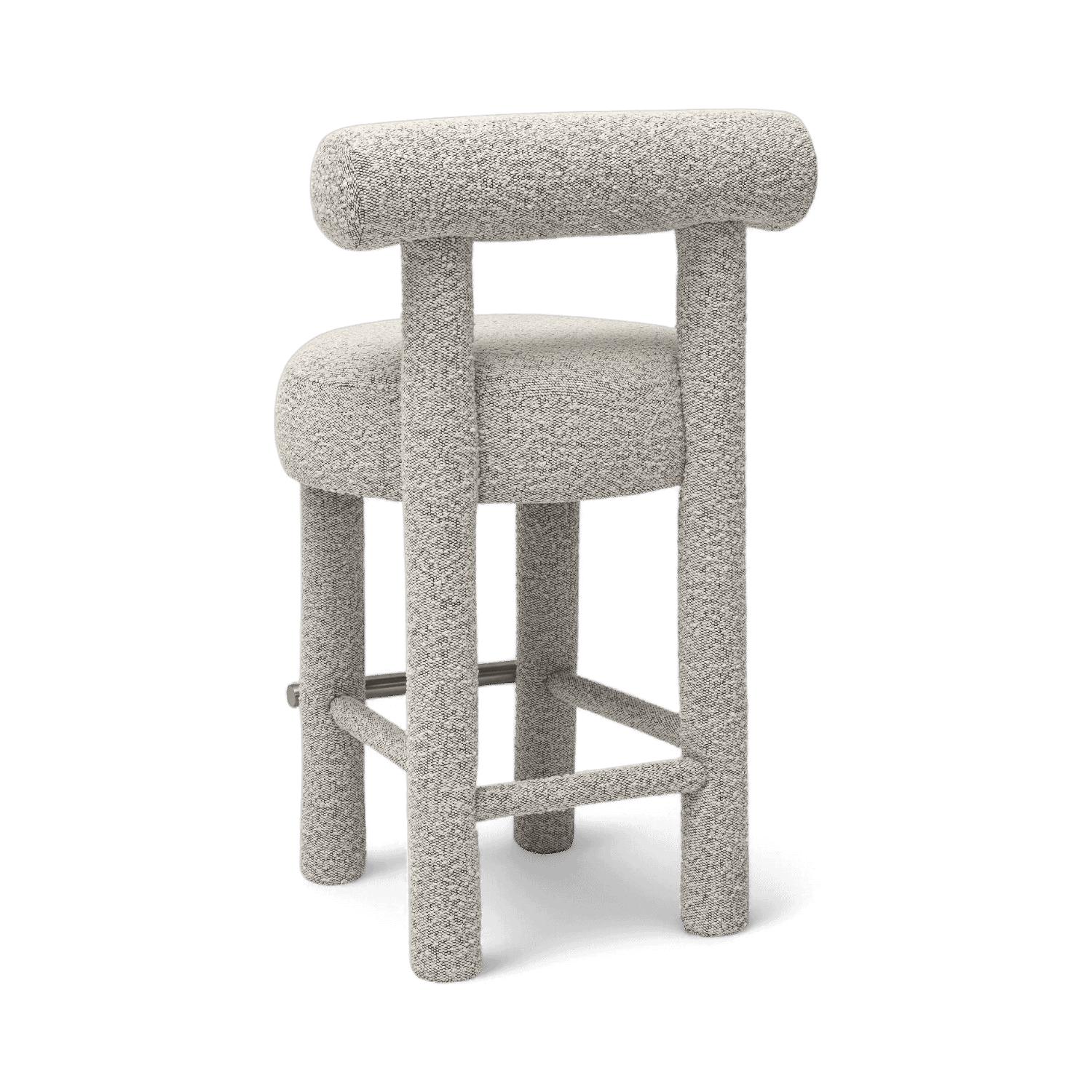 Tabouret de comptoir Arch Boucle noir et blanc
