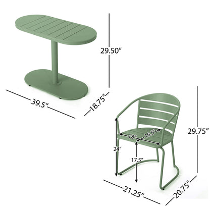 Ensemble bistro d'extérieur 3 pièces Santa Monica par Christopher Knight Home