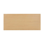 Table à manger rectangulaire en bois de chêne naturel Elara